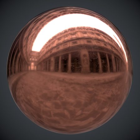 Scuffed Copper PBR Metal Material - Free PBR Materials