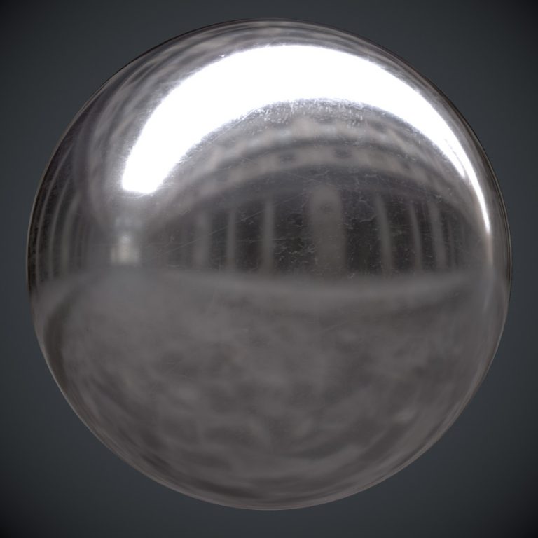 Scuffed Iron PBR Metal Material