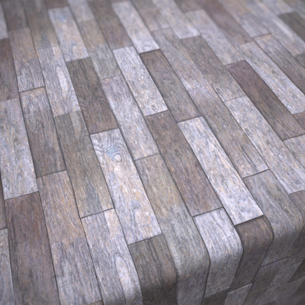 Old Abandoned Building Wood Plank Flooring PBR Material #1