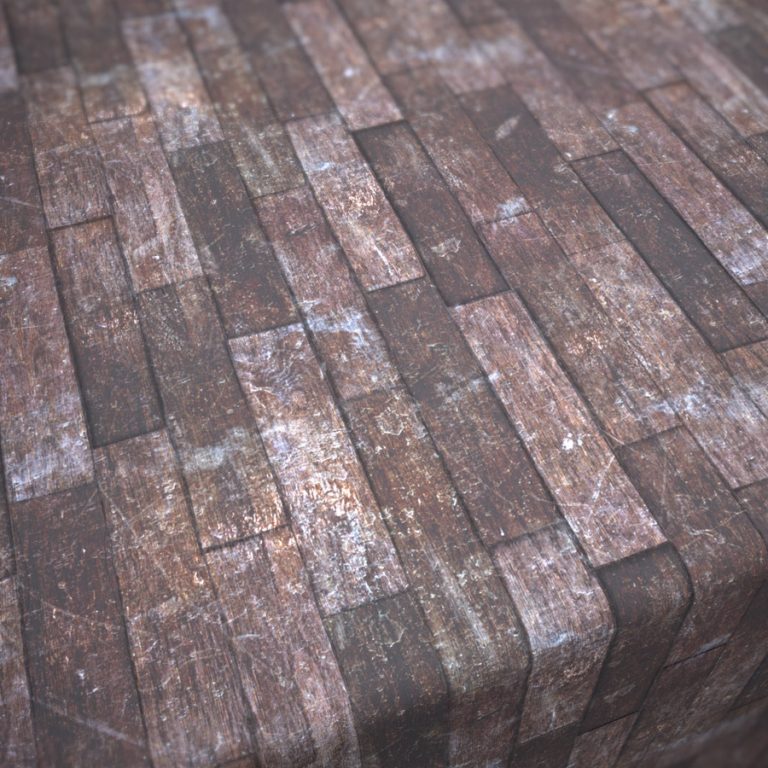 Old Abandoned Building Wood Plank Flooring PBR Material #3