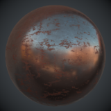 Rusted Streaked Iron PBR Metal Material