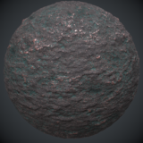 Rock Infused with Copper PBR Material