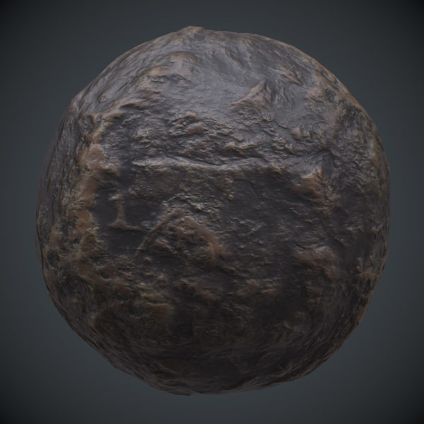 Water Worn Stone 1 PBR Material