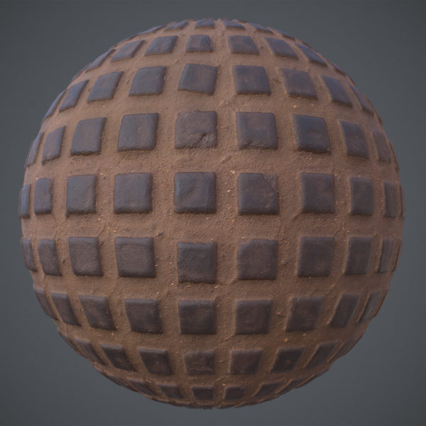 Rough Spaced Tile PBR Material