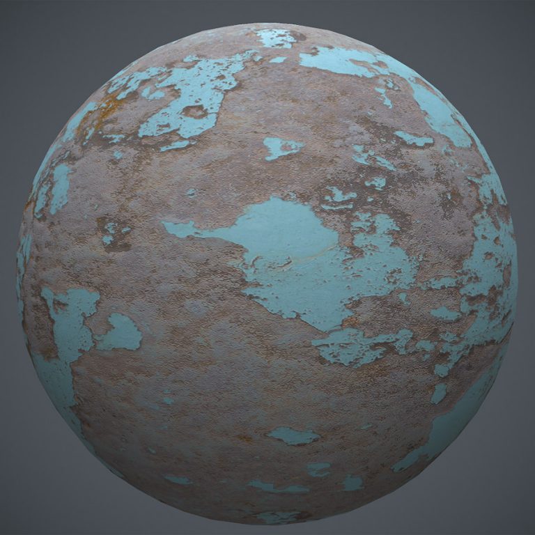 Worn Painted Cement PBR Material