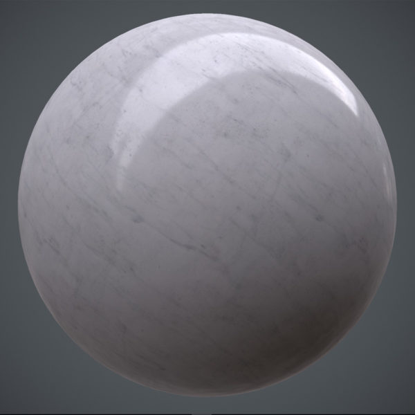 Polished Streaked Marble Top PBR Material