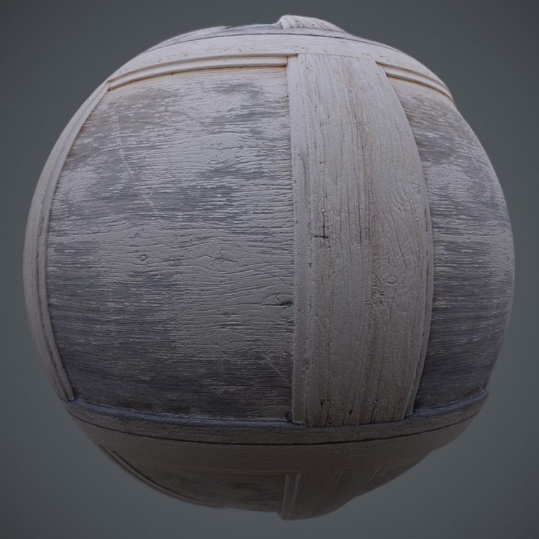 Old Worn Framed Wood PBR Material