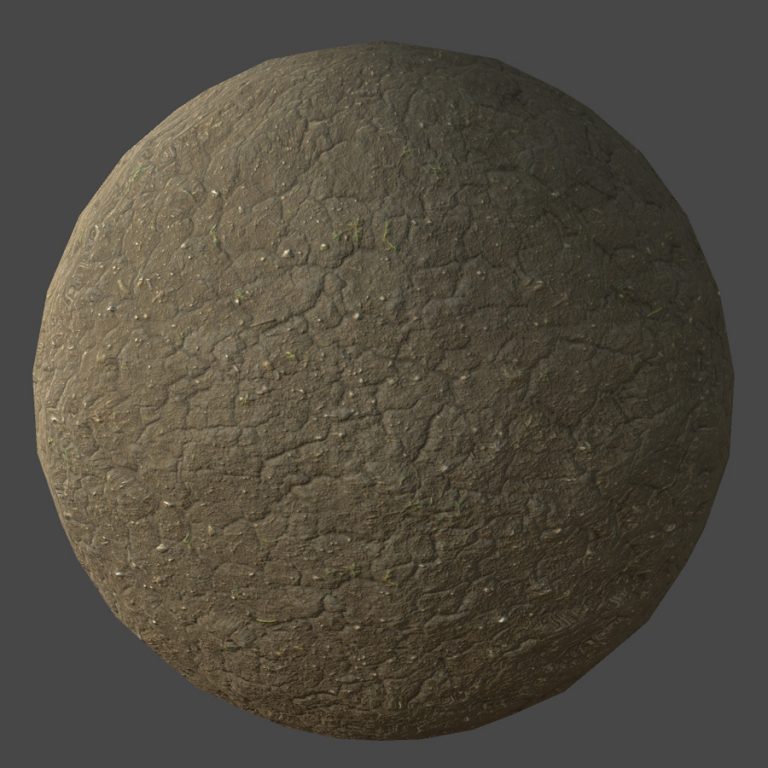 Dry Brown Dirt PBR Material