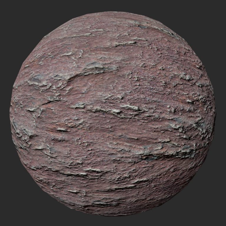 Rough Reddish Rock PBR Material