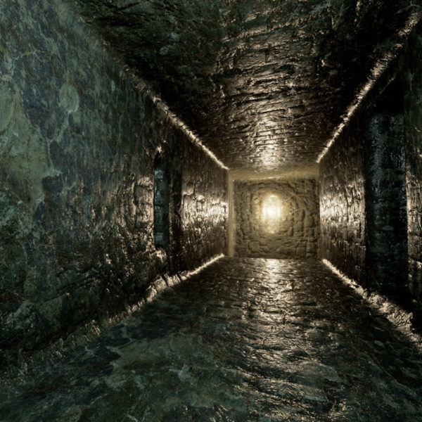 Wet Dungeon Stone PBR Material