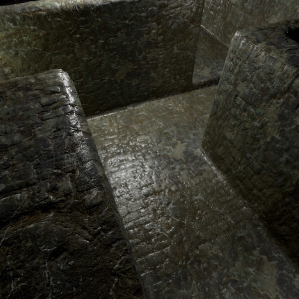 Wet Dungeon Stone PBR Material