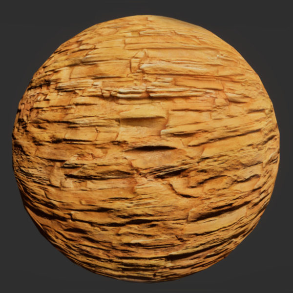 Sand Stone Cliff PBR Material