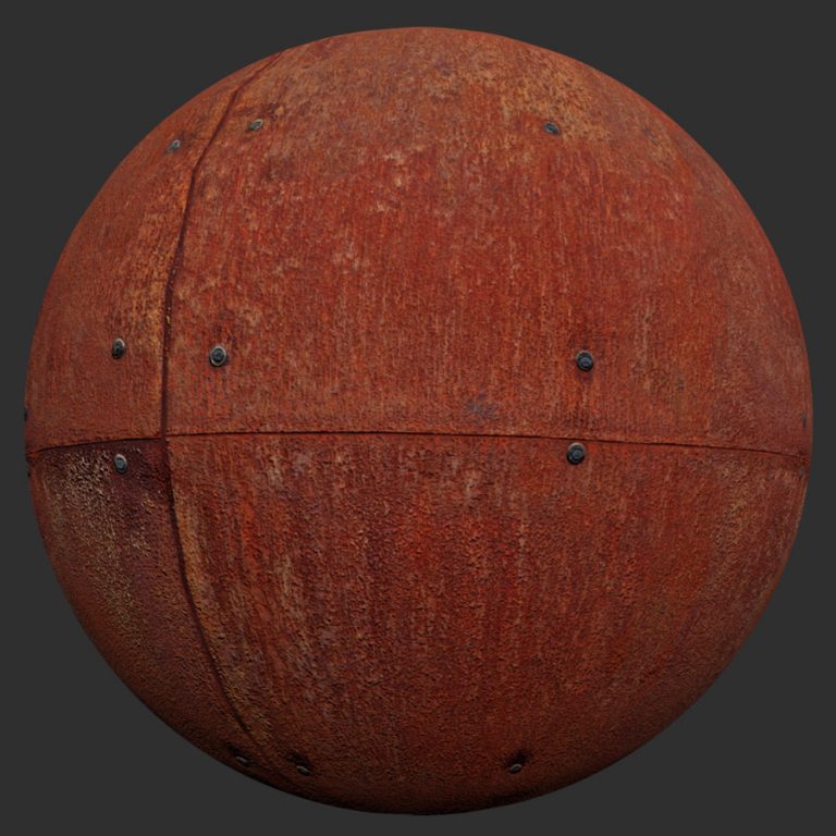 Rusted Panel PBR Material