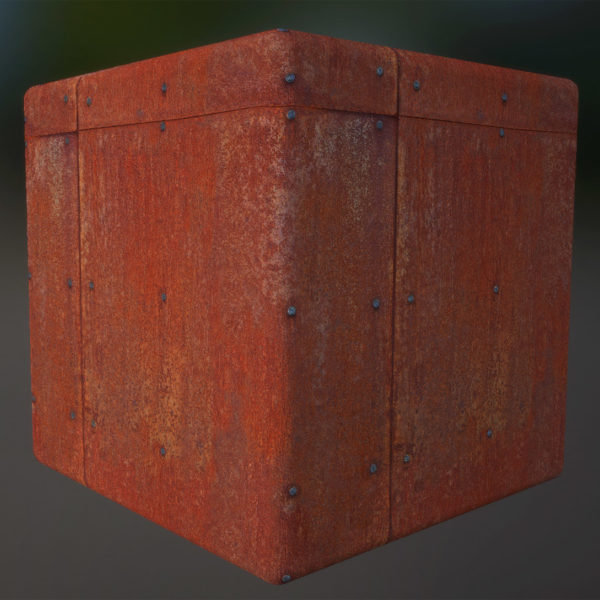 Rusted Panel PBR Material