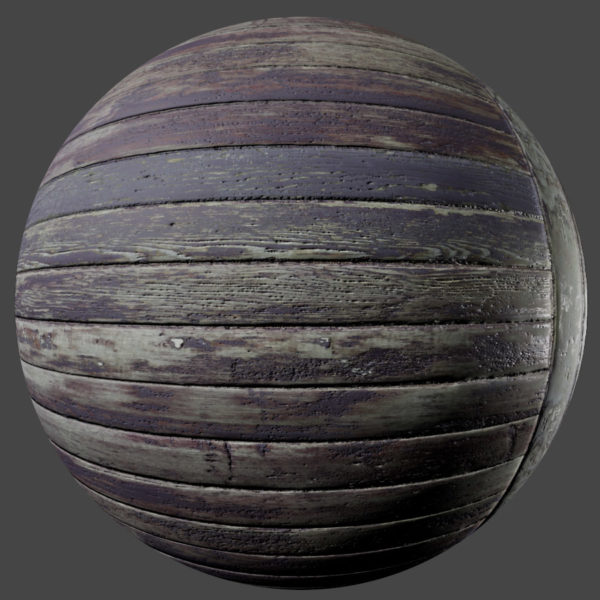 Aged Wood Planks PBR Material