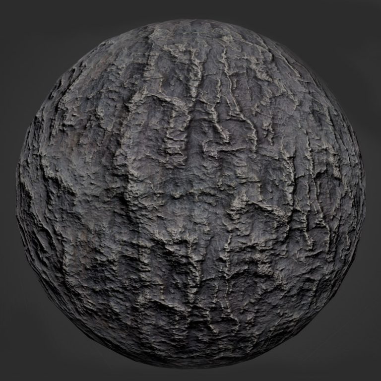 Rock with Vertical Streaks PBR Material