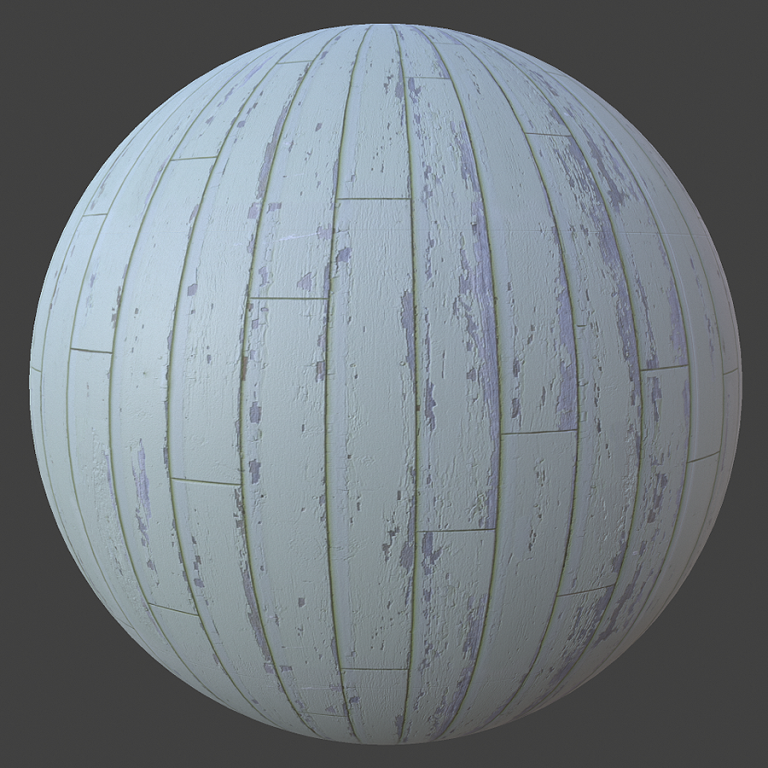 Worn Painted Wood Siding PBR