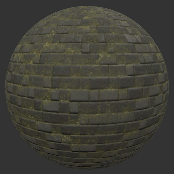 Old Stone Tile PBR Material