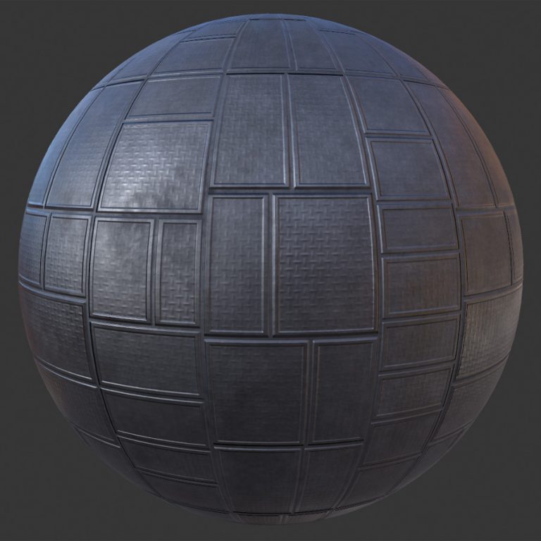 Metal Plates Panel PBR Material