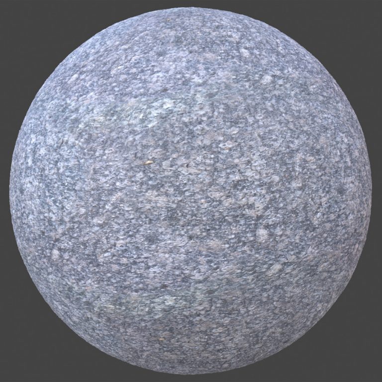 Granite Gray White PBR Material