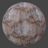 Burlap Stained 1 PBR Material