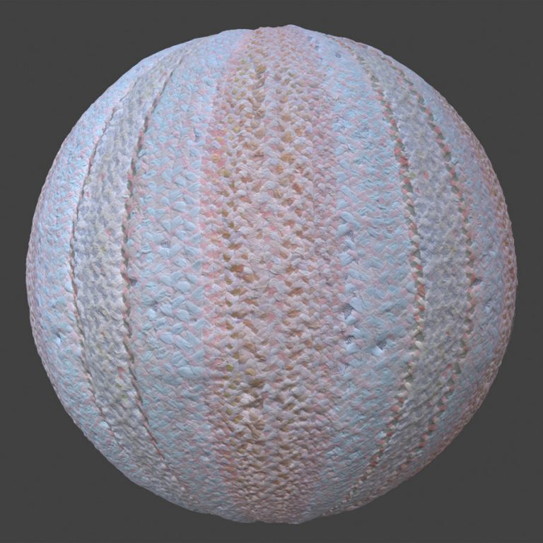 Worn Braided Carpet 1 PBR Material