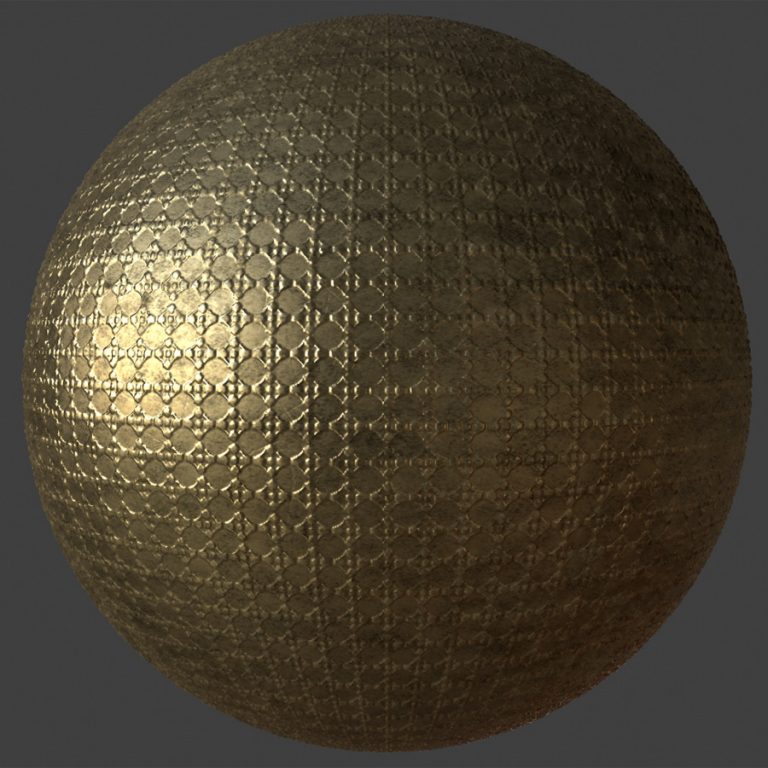 Ornate Brass 2 PBR Material