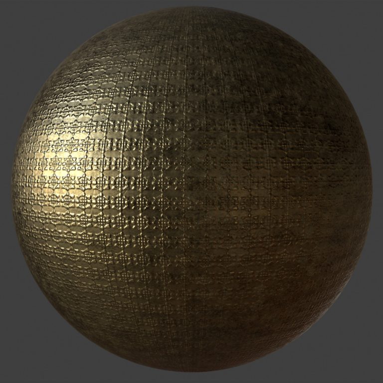 Ornate Brass 3 PBR Material