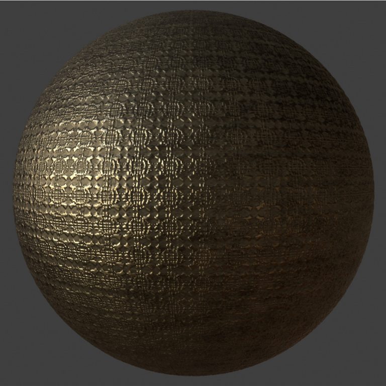 Ornate Brass 1 PBR Material