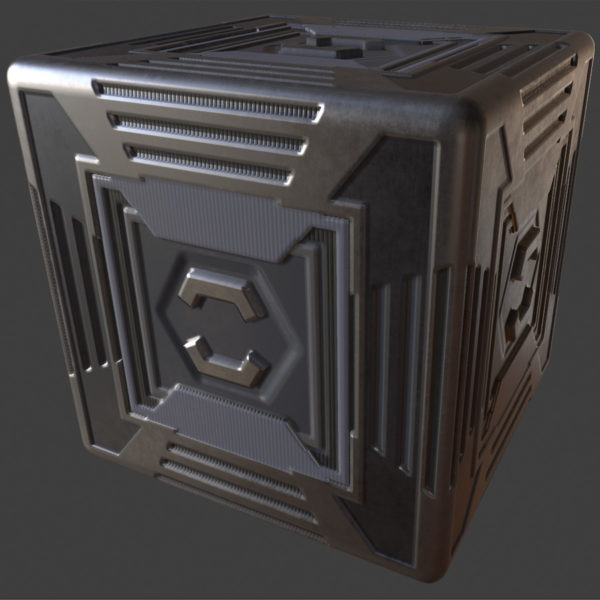 Space Crate 1 PBR Material