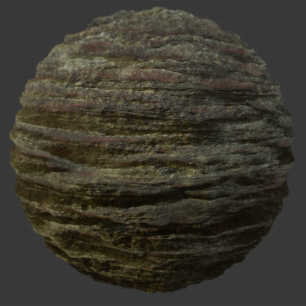 Layered Cliff PBR Material