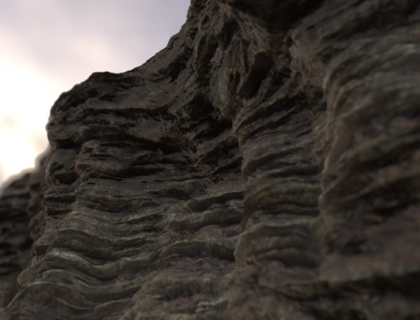 Layered Cliff PBR Material