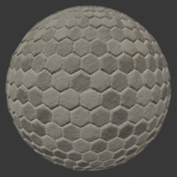 Hex Stone 1 PBR Material