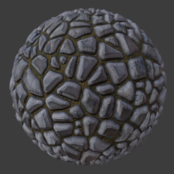 Stylized Cobble 3 PBR Material