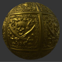 Pirate Gold PBR Metal Material Pirate Gold PBR Metal Material