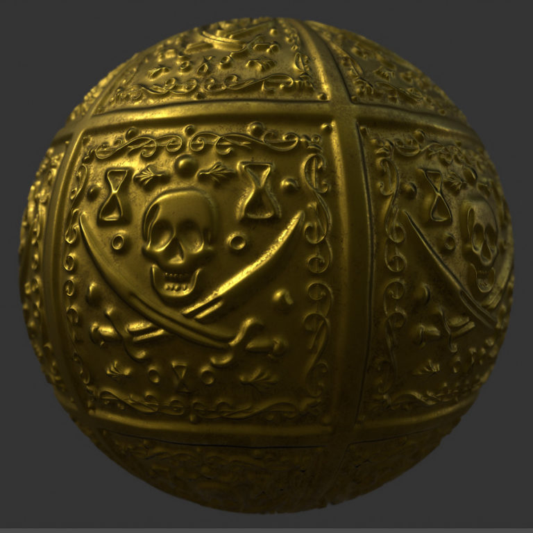 Pirate Gold PBR Metal Material