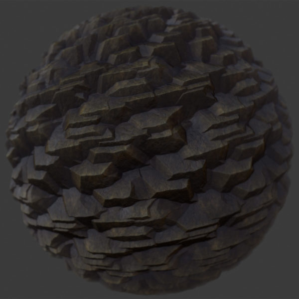 Stylized Cliff 1 PBR Material