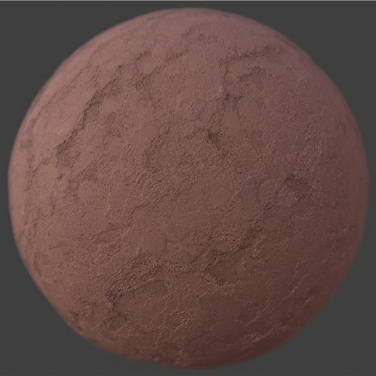 Red Clay Wall PBR Material