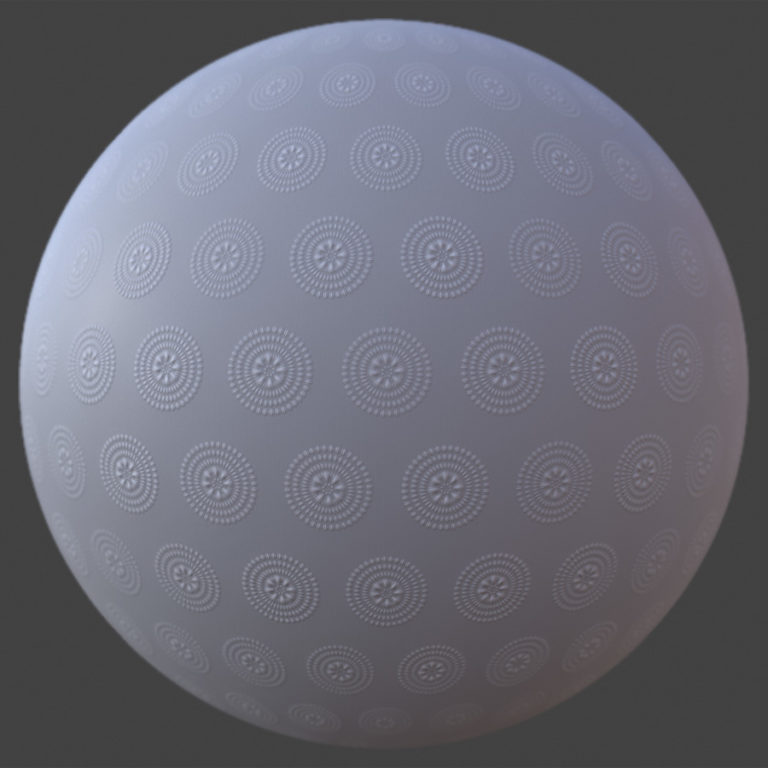 Round Pattern Wallpaper PBR Material