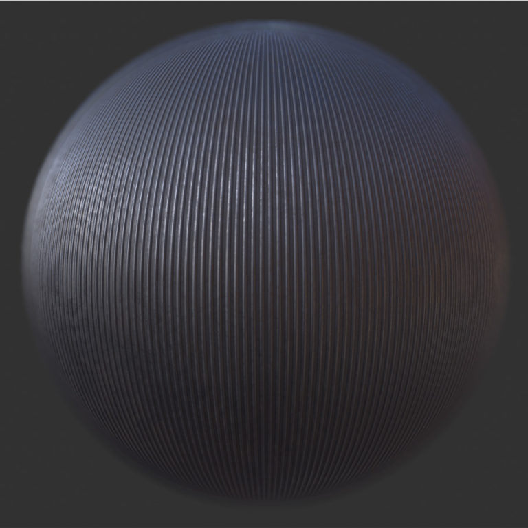 Vertical Lined Metal PBR Material