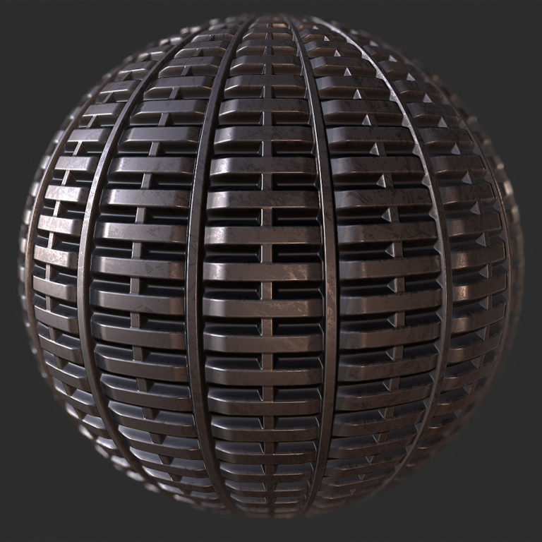 Vented Metal Panel 1 PBR Material