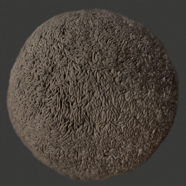 Matted Old Shaggy Rug PBR Material