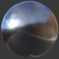 Worn Shiny Metal PBR Material