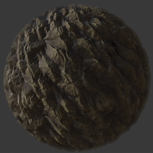 Jagged Cliff PBR Material