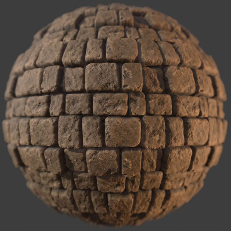 Stone Block Wall PBR Material