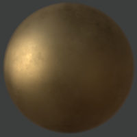 Dull Brass PBR Material