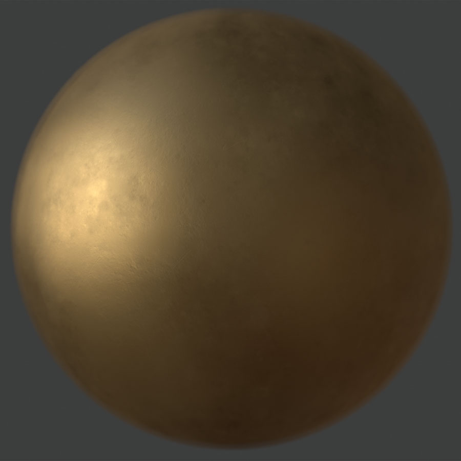 Dull Brass PBR Material - Download Texture for Free