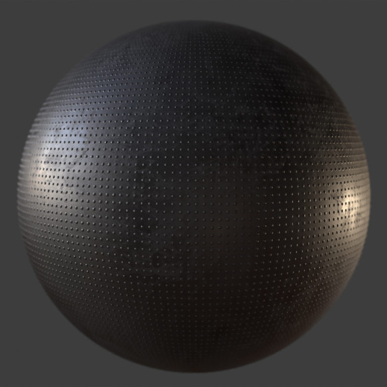 Studded Metal Worn PBR Material