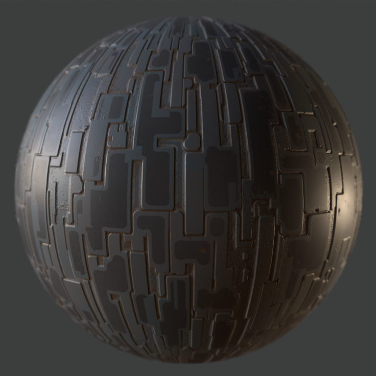 Worn Modern Panels 2 PBR Material