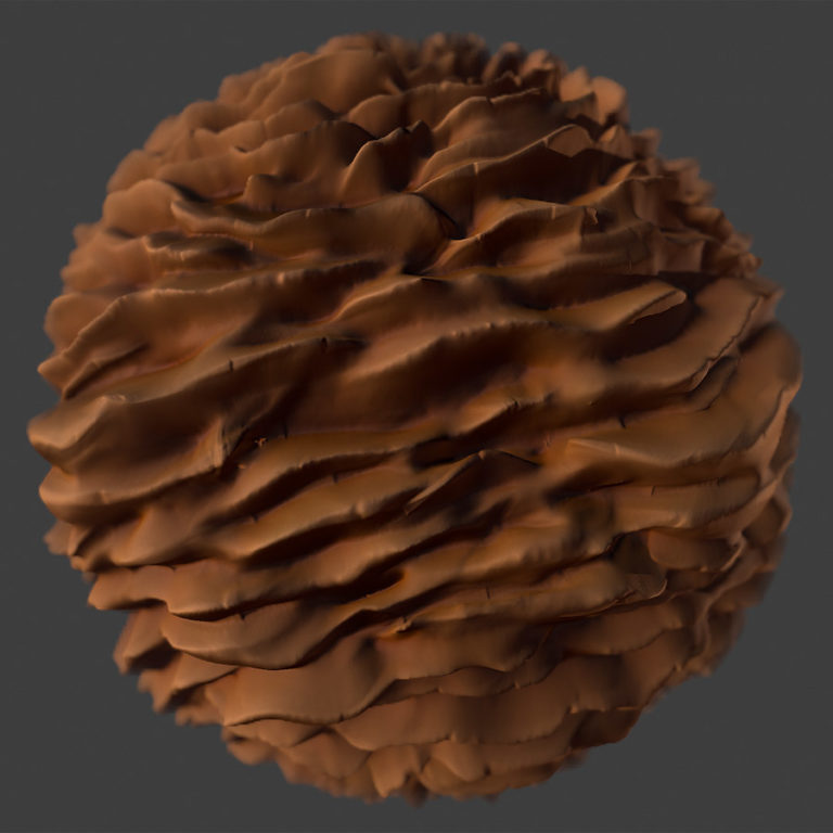 Layered Fungus PBR Material